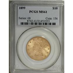 1899 $10 MS61 PCGS