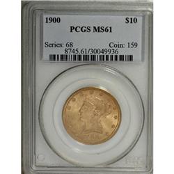 1900 $10 MS61 PCGS
