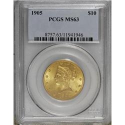 1905 $10 MS63 PCGS