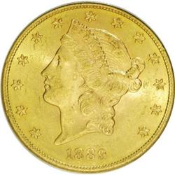 1889-S $20 MS62 PCGS