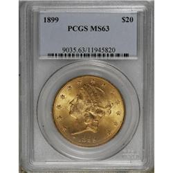 1899 $20 MS63 PCGS