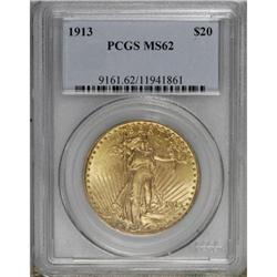 1913 $20 MS62 PCGS