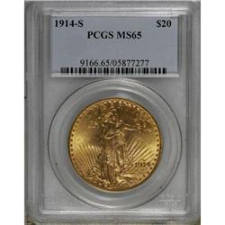 1914-S $20 MS65 PCGS