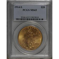 1914-S $20 MS65 PCGS