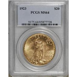 1923 $20 MS64 PCGS