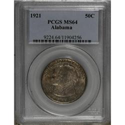 1921 50C Alabama MS64 PCGS