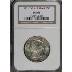 1921 50C Alabama 2x2 MS64 NGC