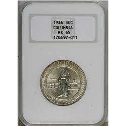 1936 50C Columbia MS65 NGC
