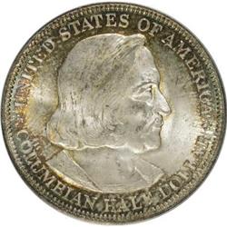 1893 50C Columbian MS65 PCGS