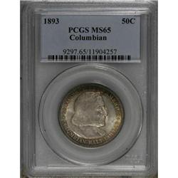 1893 50C Columbian MS65 PCGS