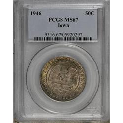 1946 50C Iowa MS67 PCGS