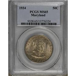 1934 50C Maryland MS65 PCGS