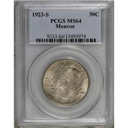 1923-S 50C Monroe MS64 PCGS