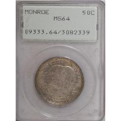 1923-S 50C Monroe MS64 PCGS