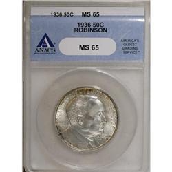 1936 50C Robinson MS65 ANACS