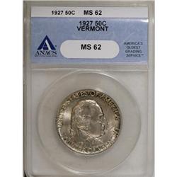 1927 50C Vermont MS62 ANACS
