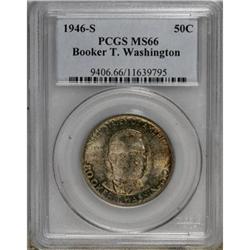 1946-S 50C Booker T. Washington MS66 PCGS
