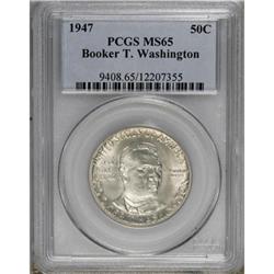 1947 50C Booker T. Washington MS65 PCGS