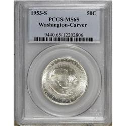 1953-S 50C Washington-Carver MS65 PCGS