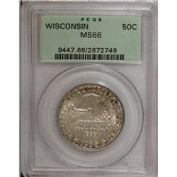 1936 50C Wisconsin MS66 PCGS