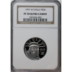 1997-W P$50 Half-Ounce Platinum Eagle Deep Cameo PR70 N