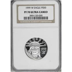 1999-W P$50 Half-Ounce Platinum Eagle Deep Cameo PR70 N