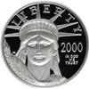 Image 1 : 2000-W P$100 One-Ounce Platinum Eagle Deep Cameo PR69 P