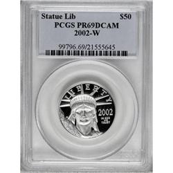 2002-W P$50 Half-Ounce Platinum Eagle Deep Cameo PR69 P