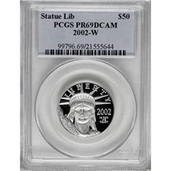 2002-W P$50 Half-Ounce Platinum Eagle Deep Cameo PR69 P
