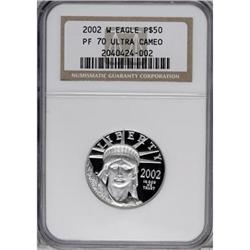 2002-W P$50 Half-Ounce Platinum Eagle Deep Cameo PR70 N