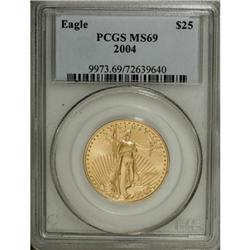 2004 G$25 Half-Ounce Gold Eagle MS69 PCGS