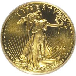 1999-W G$10 Quarter-Ounce Gold Eagle MS67 PCGS