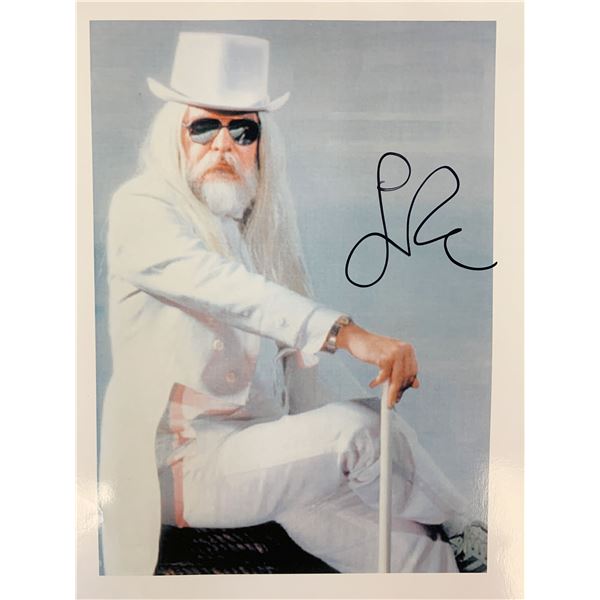 Leon Russell signed photo