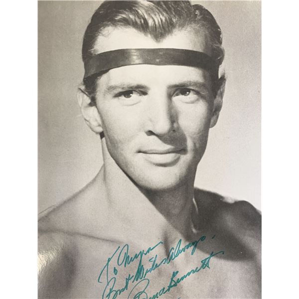 Bruce Bennett signed photo