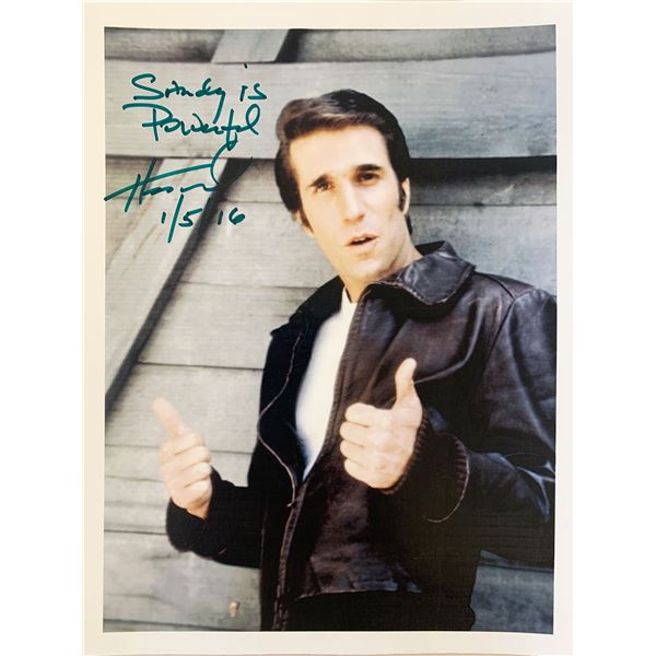 Happy Days Henry Winkler signed photo