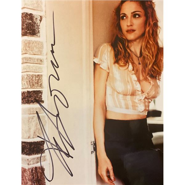 Madonna signed photo