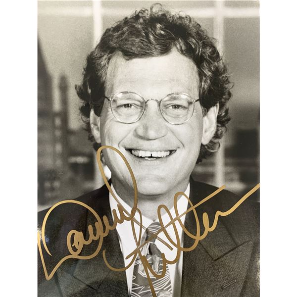 David Letterman signed photo