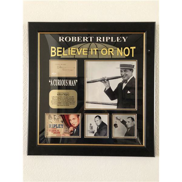 Robert Ripley original signature collage