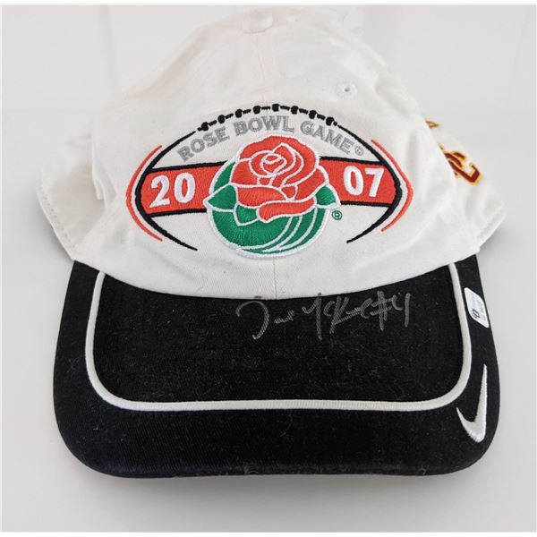 2007 Rose Bowl Game USC Joe McKnight signed baseball hat