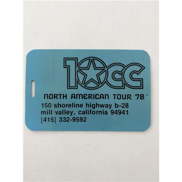 10cc North American Tour '78 Luggage tag