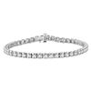 Round Diamond Studded Tennis Bracelet 3 Cttw 14KT White Gold