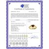 Image 2 : Genuine 0.96 ctw Garnet & Diamond Ring 14KT Yellow Gold - REF-40K3V