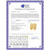 Image 2 : Genuine 0.70 ctw Citrine Earrings 14KT Yellow Gold - REF-23A2K