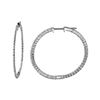 Image 1 : Natural 0.78 CTW Diamond Earrings 14K White Gold - REF-83W7H