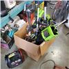 Image 1 : LOT OF STORE RETURN WEED EATERS AND WEEDEATER PARTS WITH POWER PACK