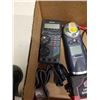 Image 3 : TRAY OF ELECTRICAL TESTERS, LASER LEVEL AND CORDLESS LIGHT - RCC CLAMP METER, SMART DIGITAL MULTIMET