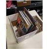Image 2 : BOX OF EASTERN DISHES AND EASTERN COASTERS AND TRAY, CARVED VASE AND LION BRUSH