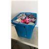 Image 1 : TOTE OF DOLLAR STORE ITEMS, BATH BOMBS