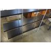 Image 2 : 4 TIER METAL AND WOOD SHELF 5.5FT WIDE