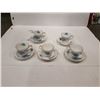 Image 1 : 5 WINDSOR BONE CHINA CUPS AND SAUCERS - MADE IN ENGLAND